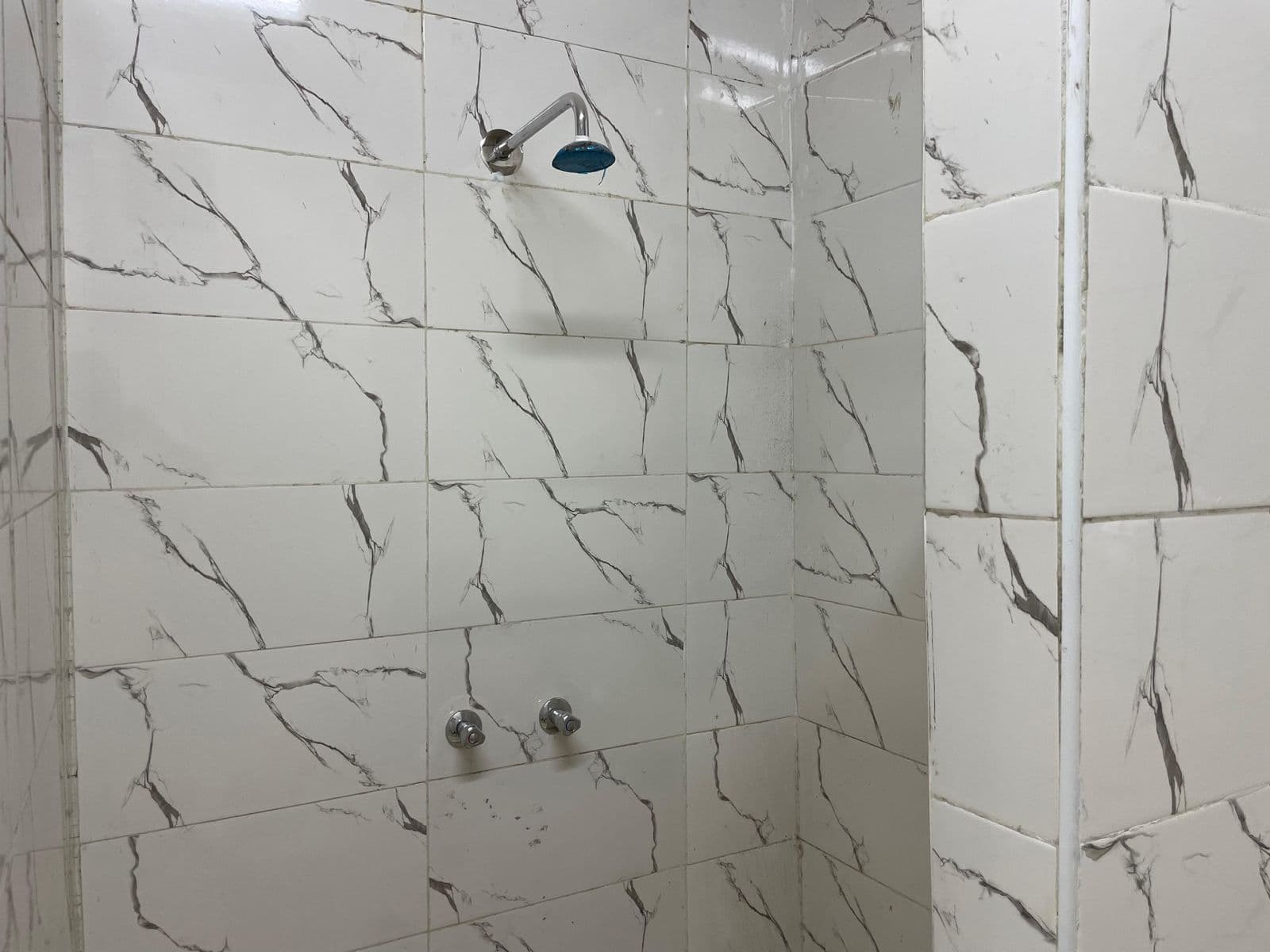 Modern shower room in the ENSEM student residence.