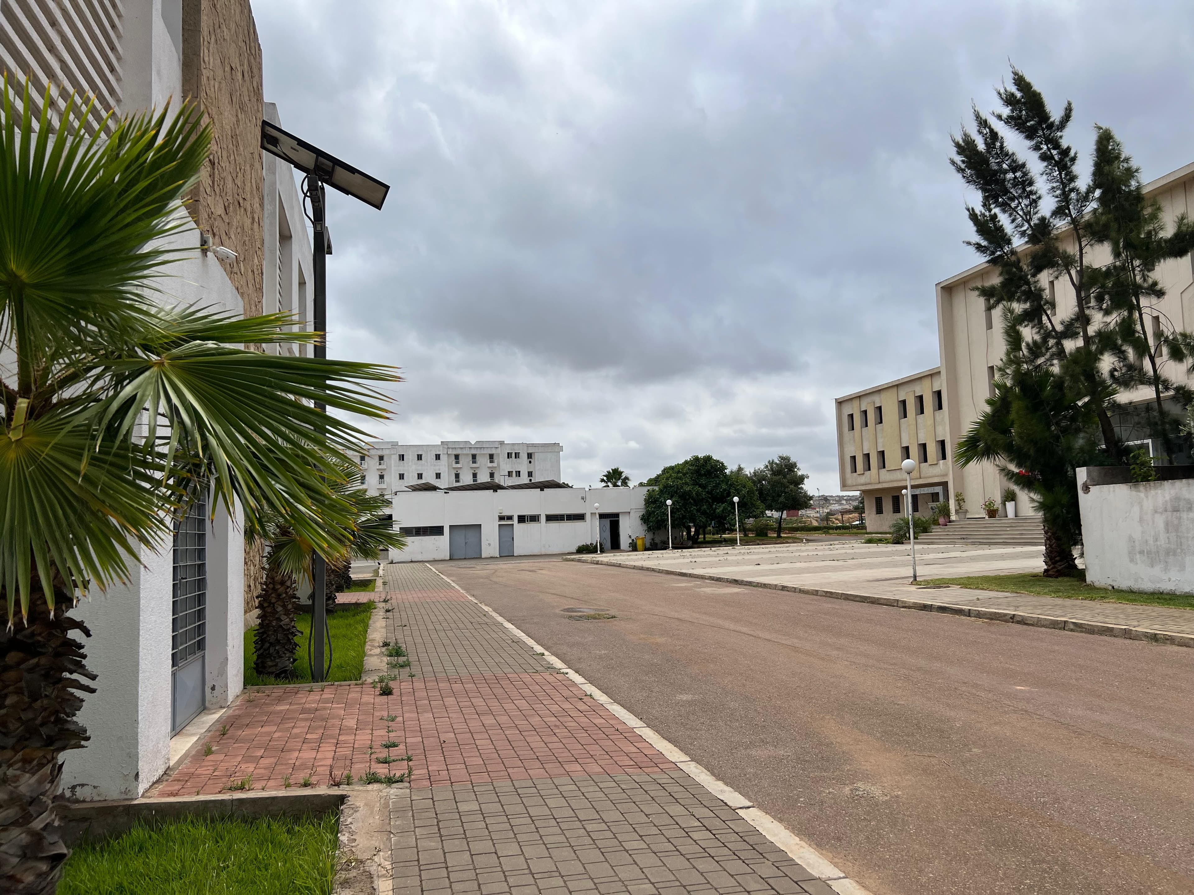 Side view of the ENSEM campus buildings and landscaped grounds.
