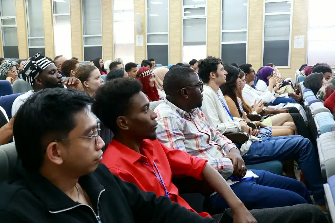 Participants following the ceremony together.